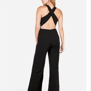 Criss cross back jumpsuit